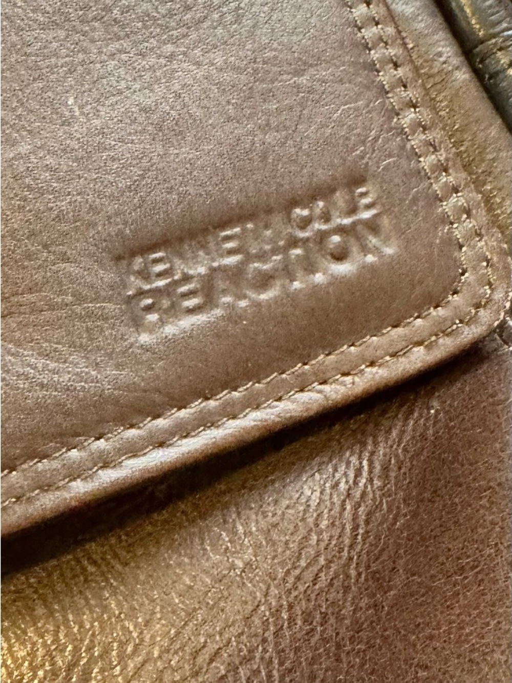 Kenneth Cole 3 for 15 SALE CLEARANCE Brown Leather Laptop Messenger Bag - Picture 2 of 11